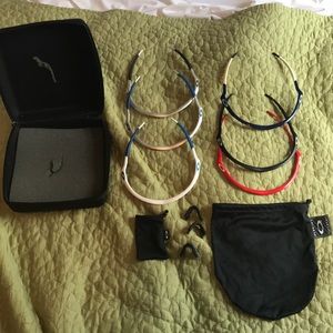 Oakley M frame bundle, with travel case and bags